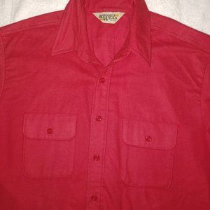 RUGGED WEAR BY B.O.G LONG SLEEVE BUTTON UP FLANNEL SHIRT